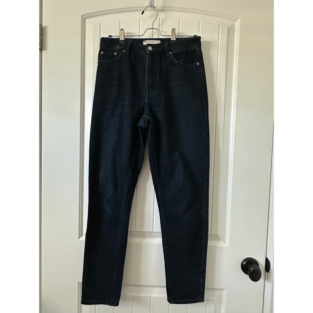 Topshop Mom Dark Indigo Blue‎ Jeans Size 28